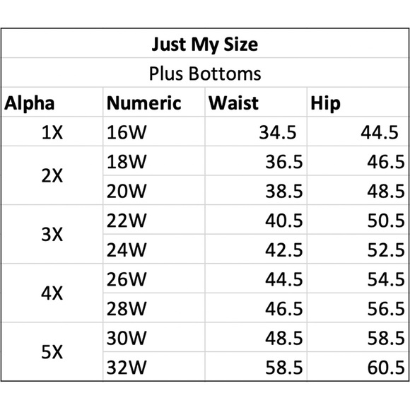 Just My Size 4-Pocket Bootcut Jeans 3X(22W/24W) - Picture 5 of 7